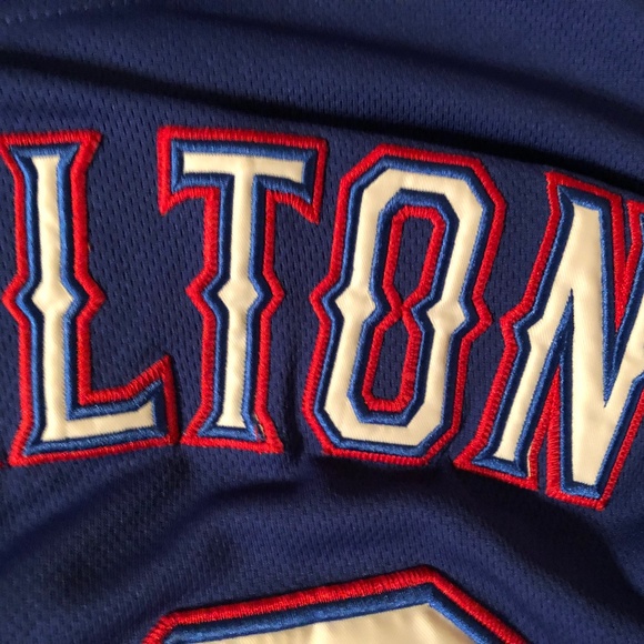 Vintage  MLB Texas Rangers Authentic Majestic Jersey sz 44 - Picture 5 of 13